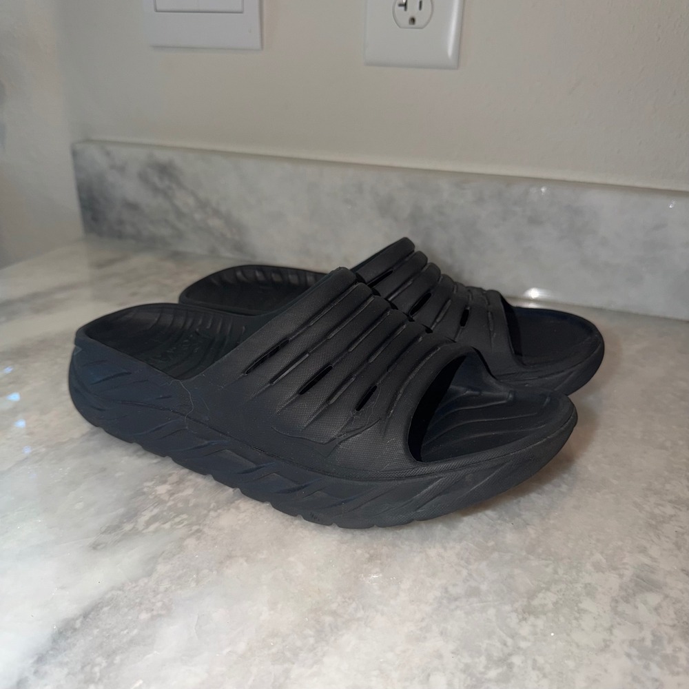 Hoka One One Ora Recovery Slide 2 Black Men 10 Women 11.5 Sandals